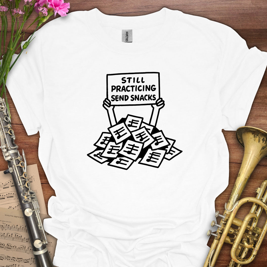 Still Practicing Send Snacks T-Shirt