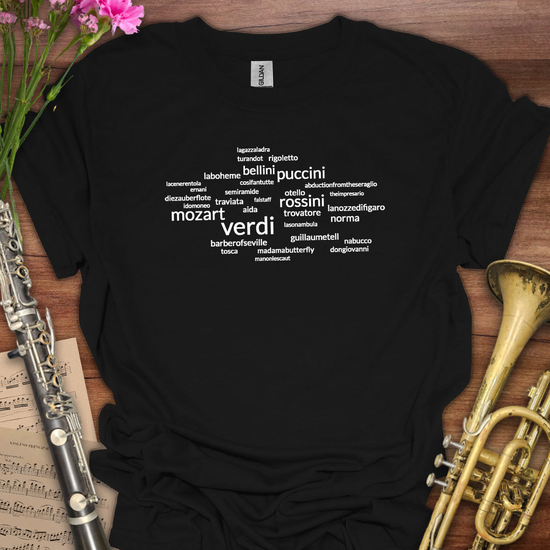 Opera Wordcloud T-Shirt