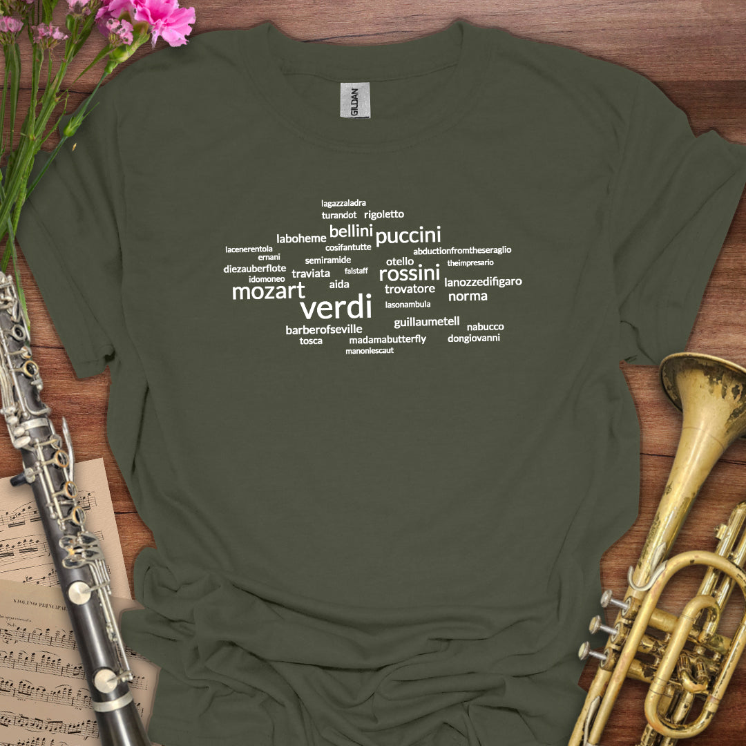 Opera Wordcloud T-Shirt