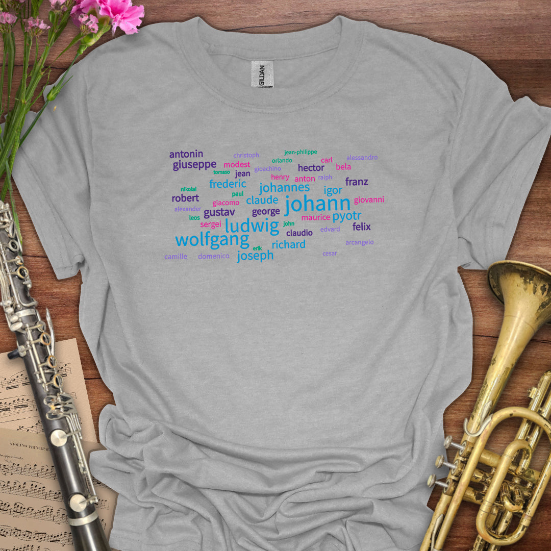 First Names Wordcloud T-Shirt