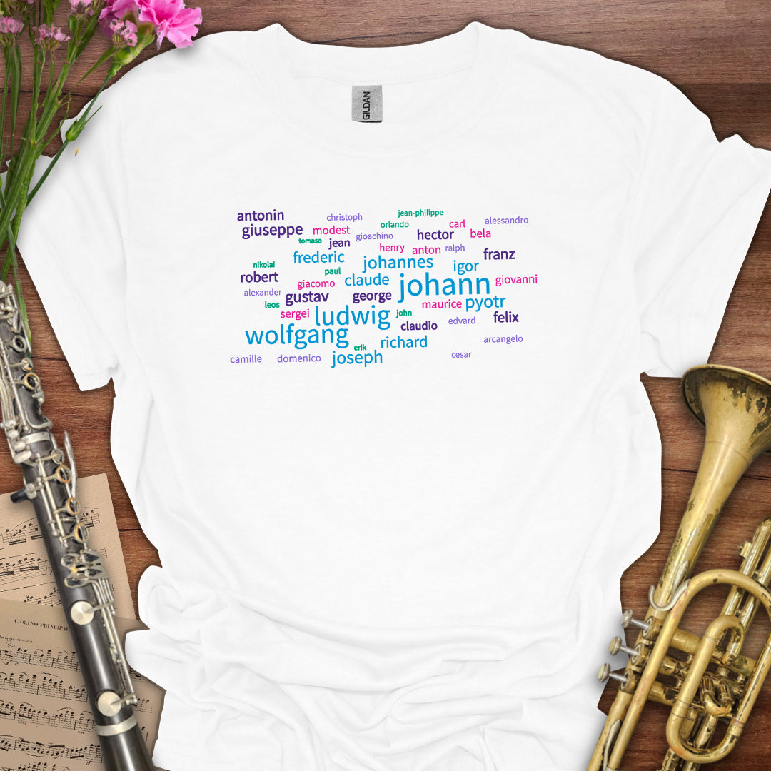 First Names Wordcloud T-Shirt