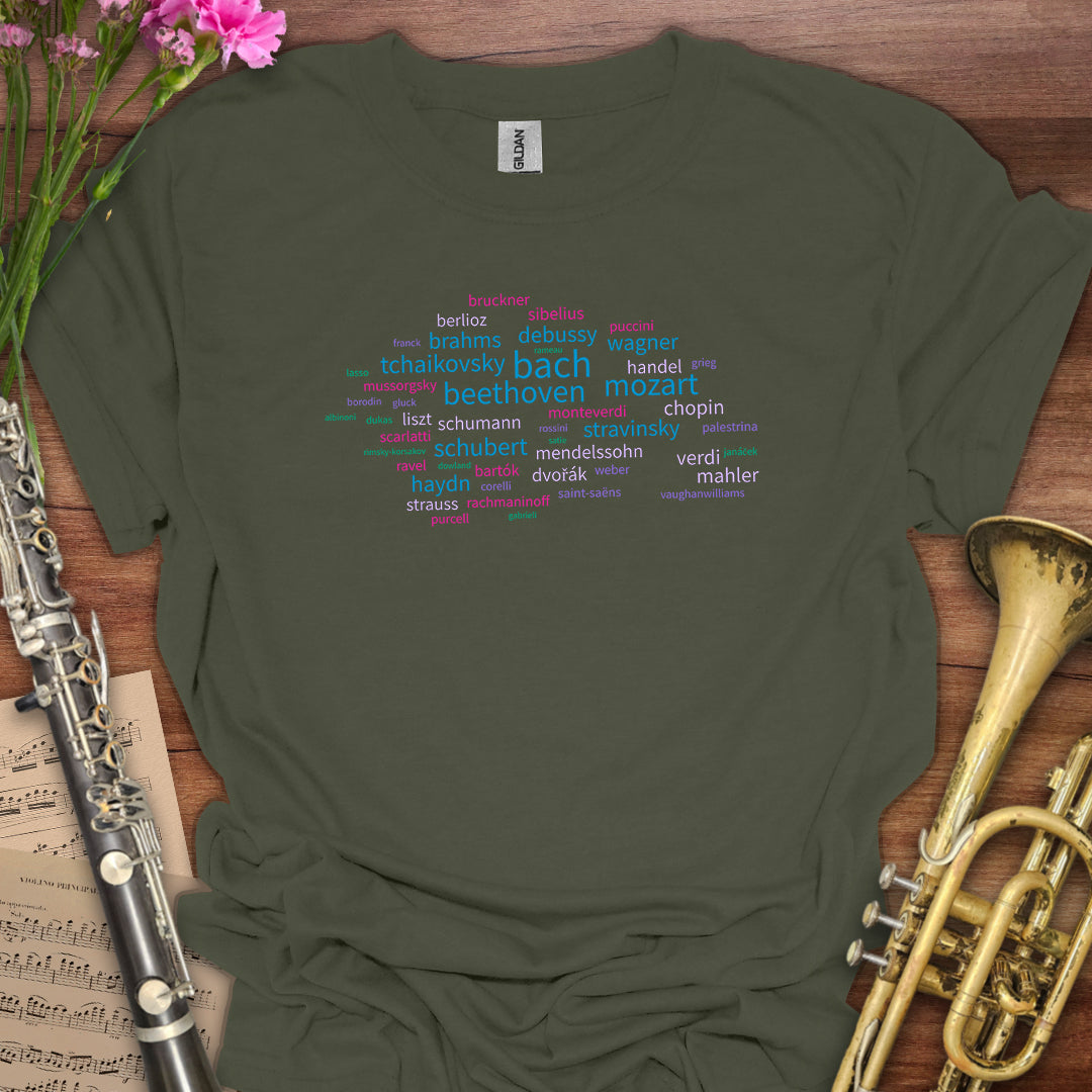 Last Names Wordcloud T-Shirt