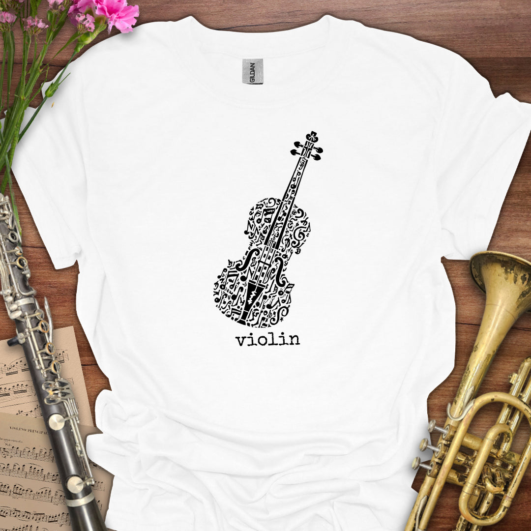 Music Symbol Violin T-Shirt
