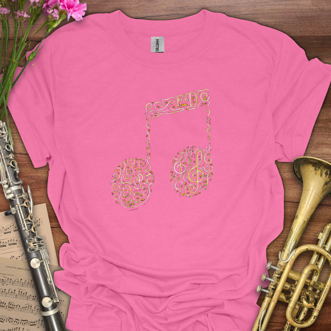 Music Symbols Eighth Notes T-Shirt