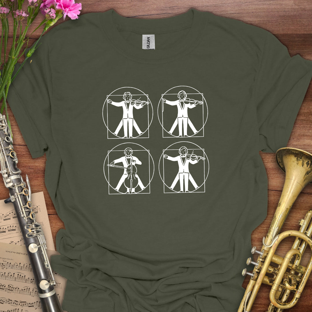 Vitruvian String Quartet T-Shirt
