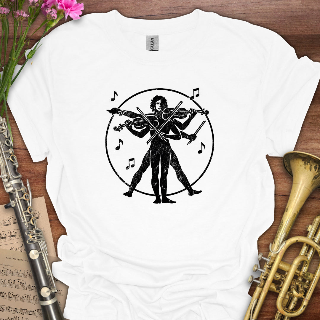 Vitruvian Violin T-Shirt
