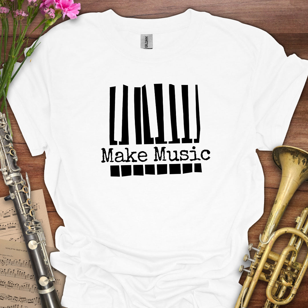Make Music Piano Keys T-Shirt