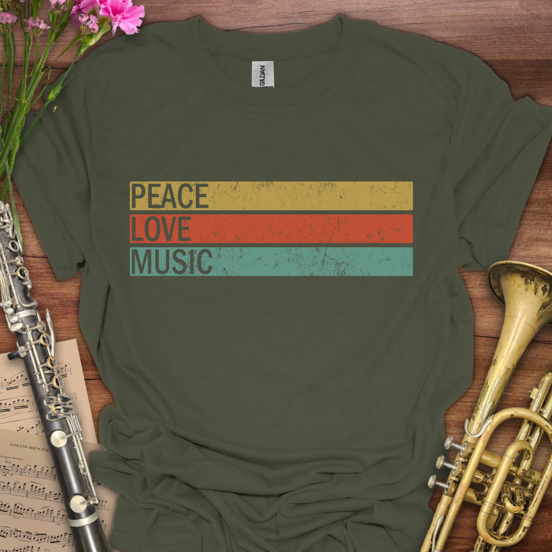 Peace Love Music Vintage