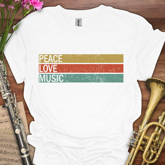 Peace Love Music Vintage
