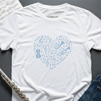 Music Symbols Heart T-Shirt
