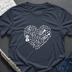 Music Symbols Heart T-Shirt
