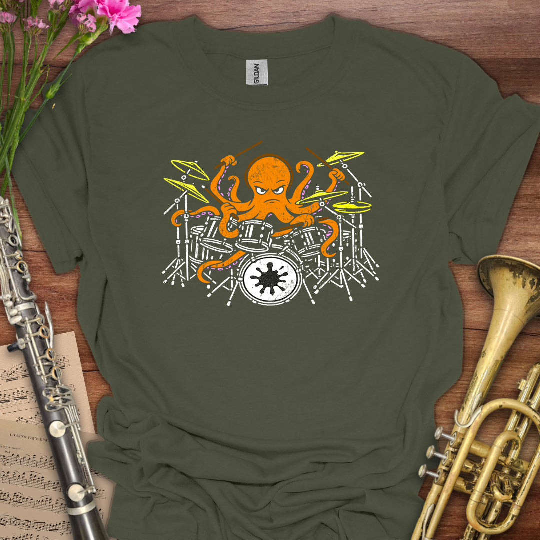 Octopus Drummer T-Shirt