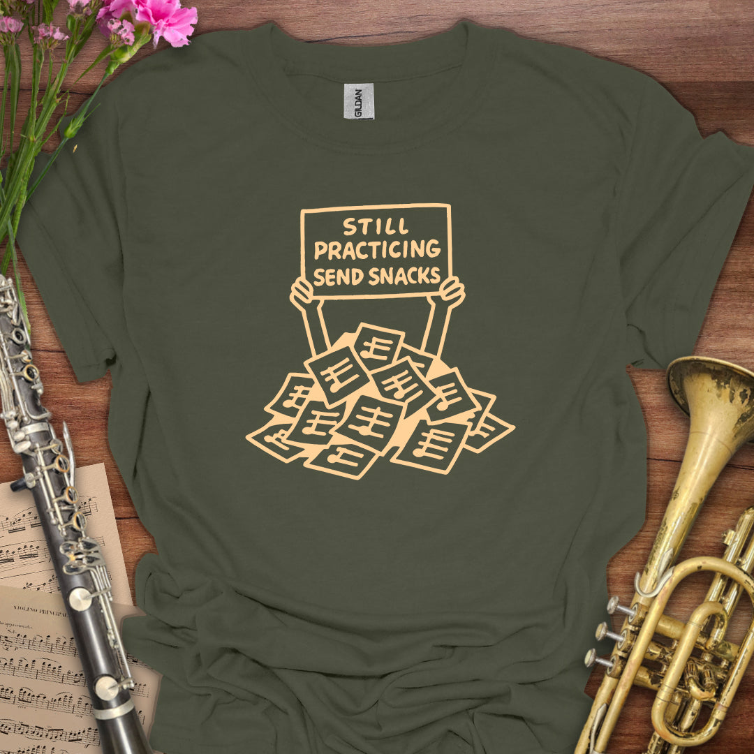 Still Practicing Send Snacks T-Shirt