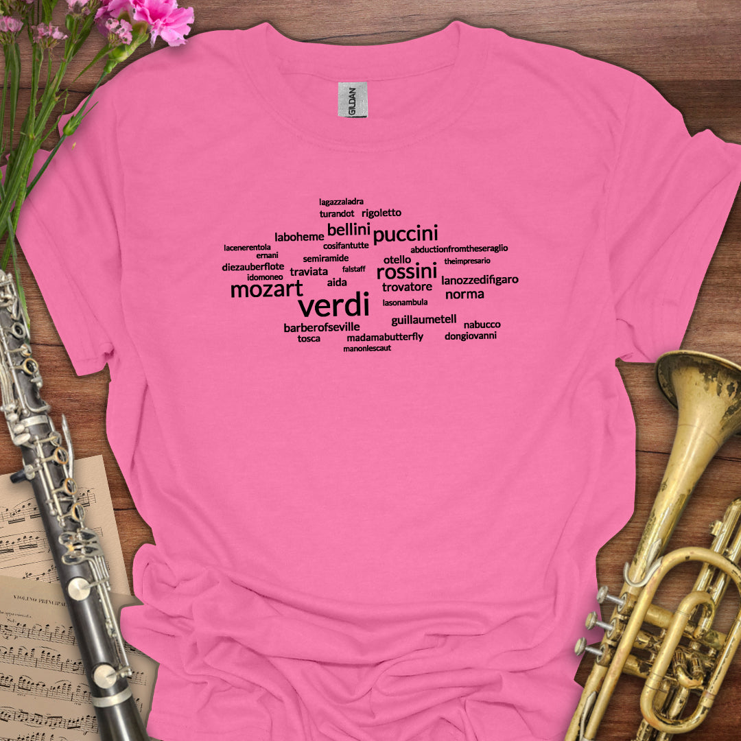 Opera Wordcloud T-Shirt