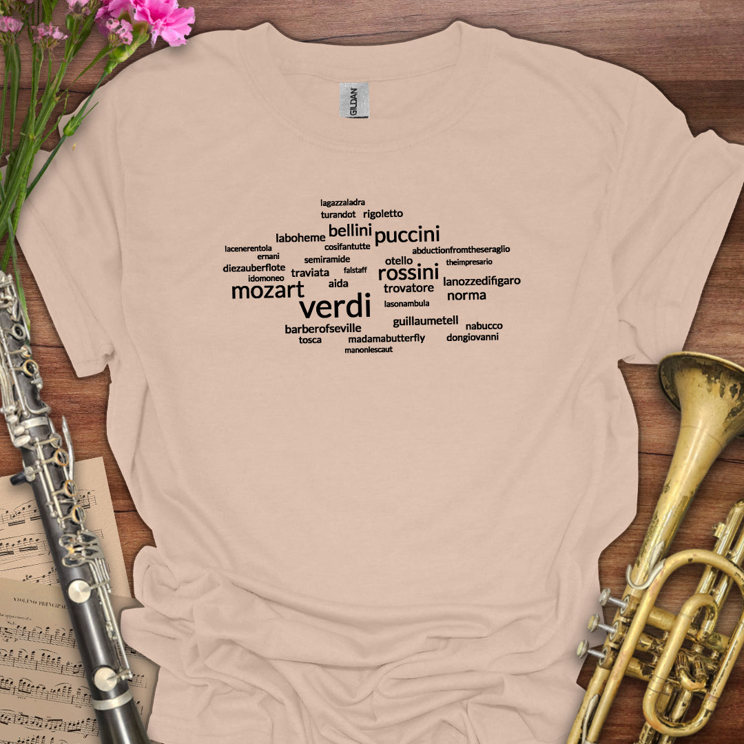 Opera Wordcloud T-Shirt