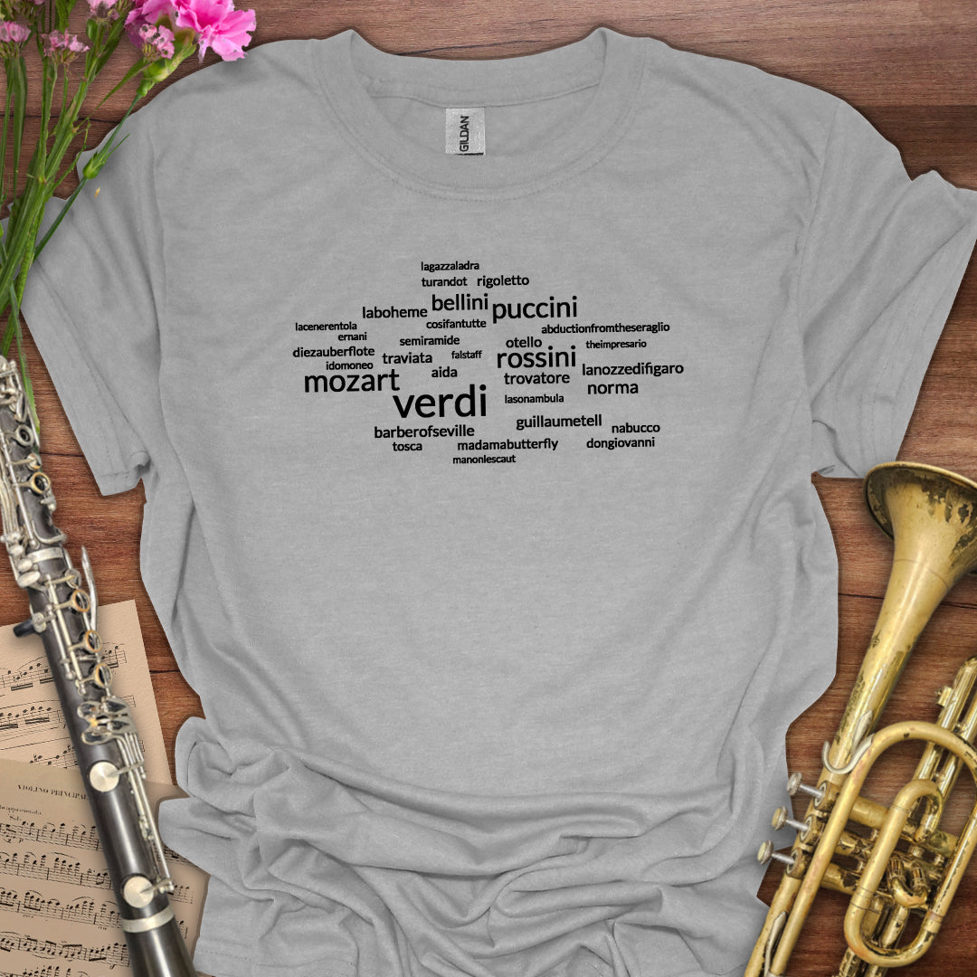 Opera Wordcloud T-Shirt