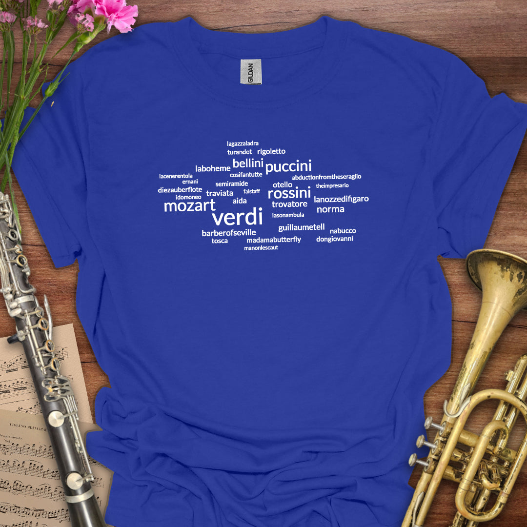 Opera Wordcloud T-Shirt
