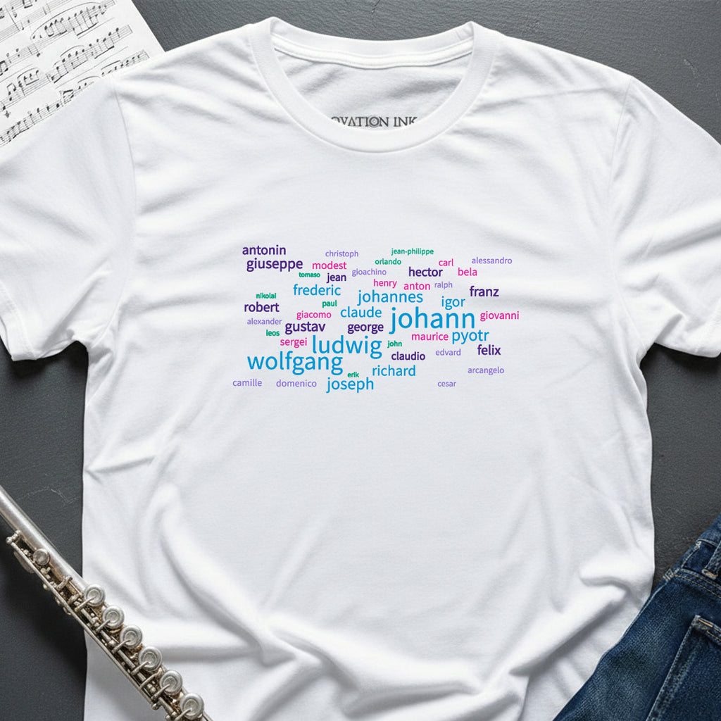 First Names Wordcloud T-Shirt