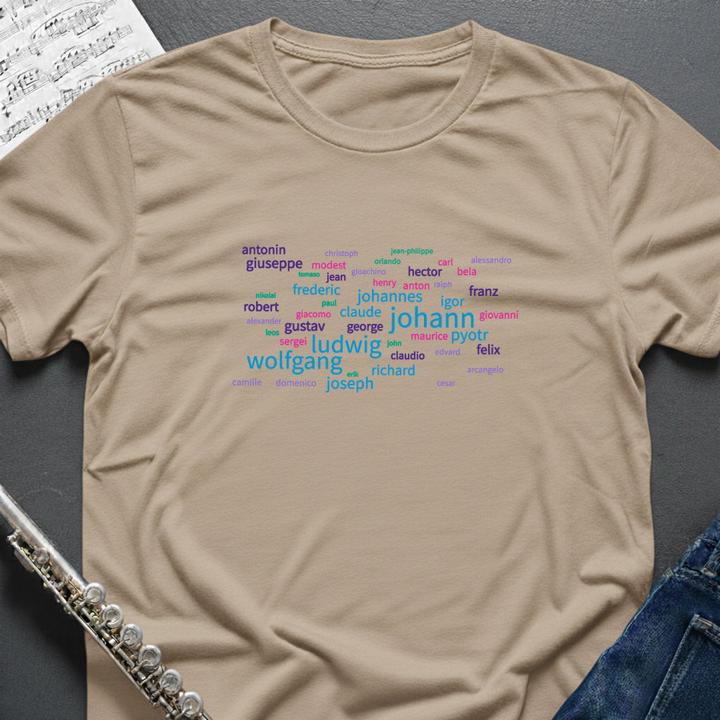 First Names Wordcloud T-Shirt