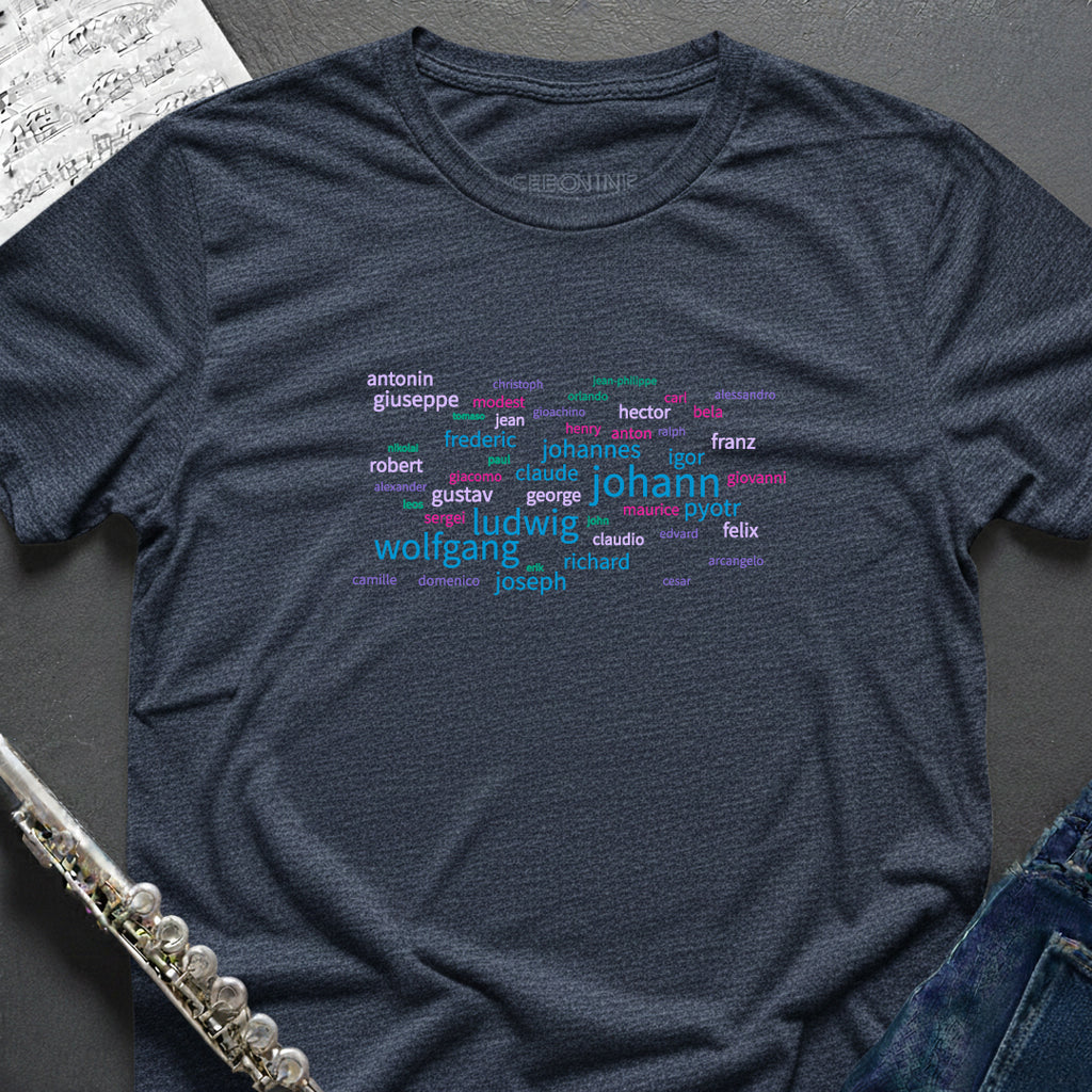 First Names Wordcloud T-Shirt