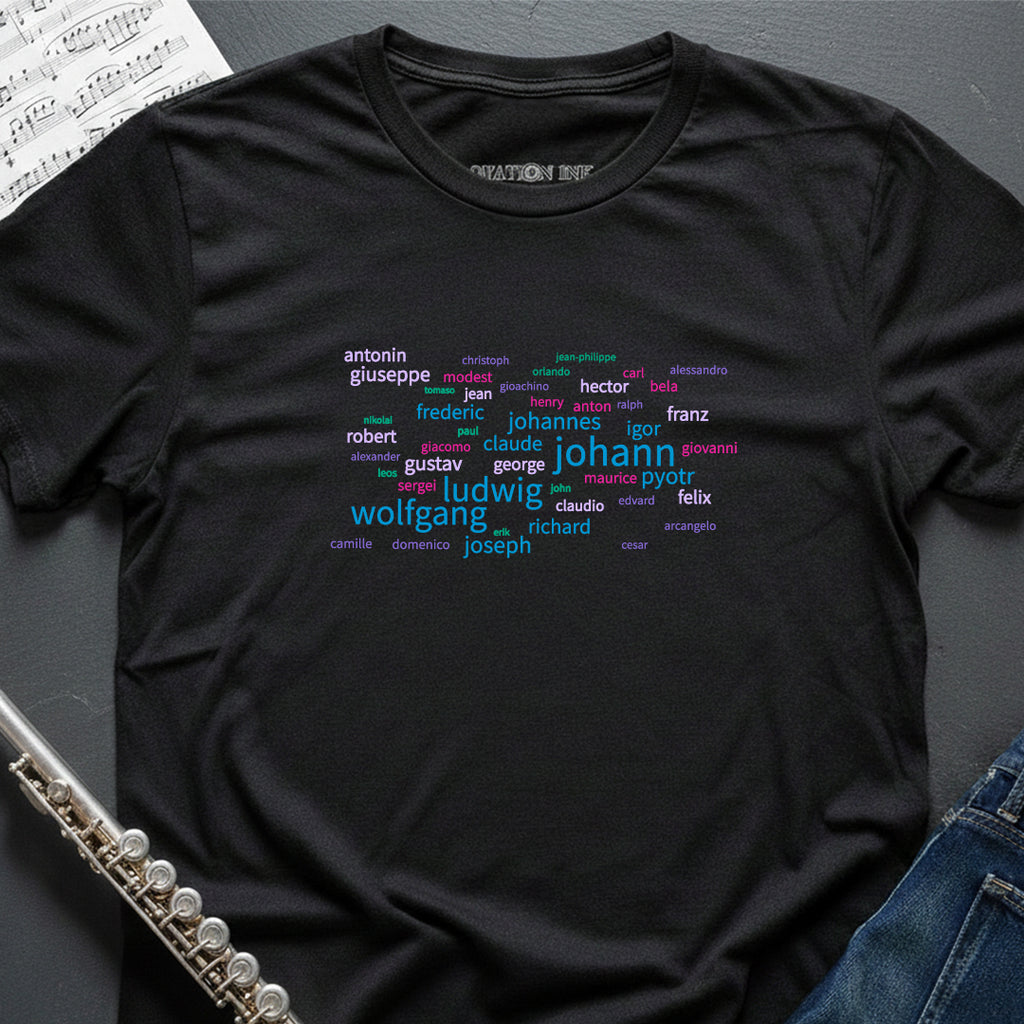 First Names Wordcloud T-Shirt