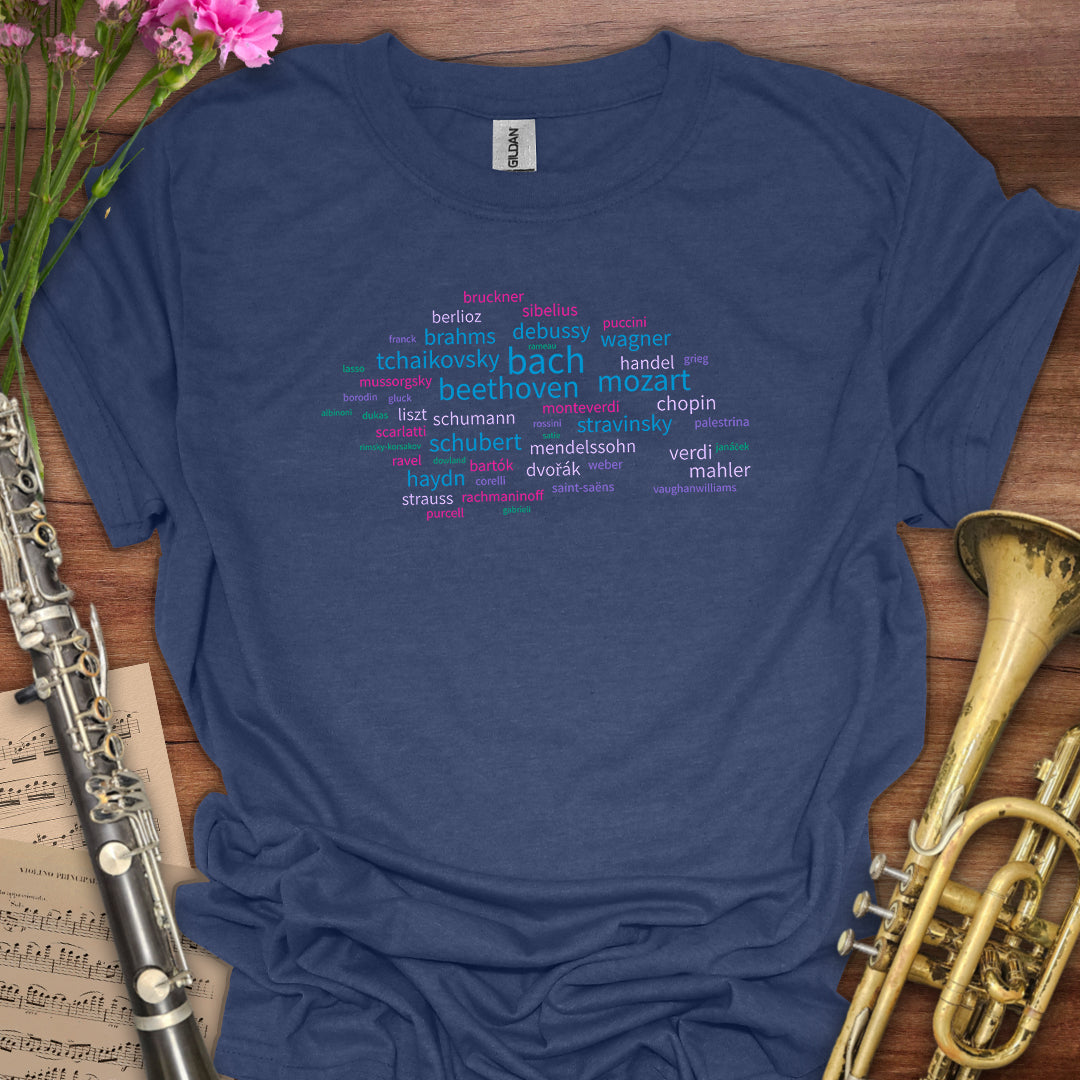 Last Names Wordcloud T-Shirt
