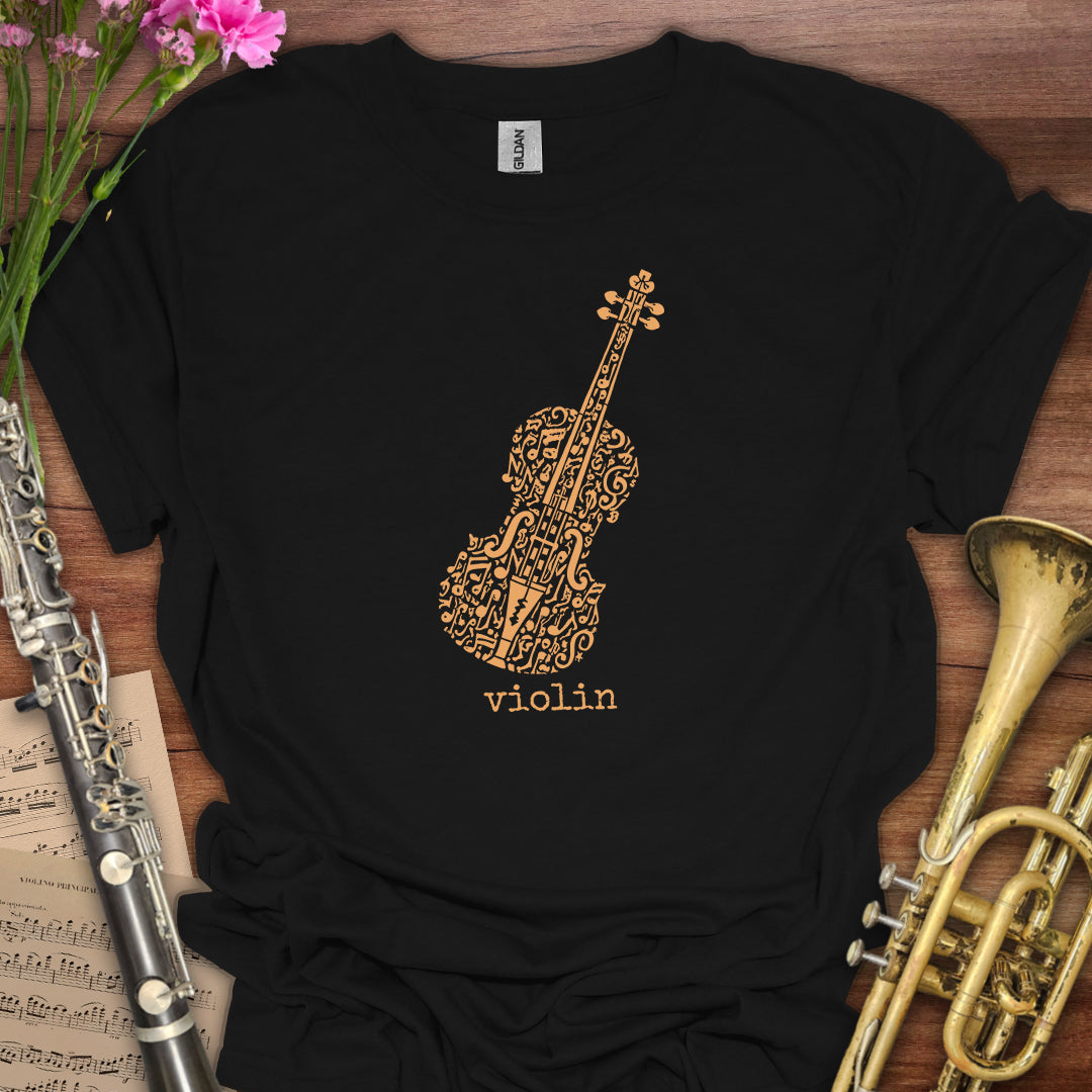 Music Symbol Violin T-Shirt