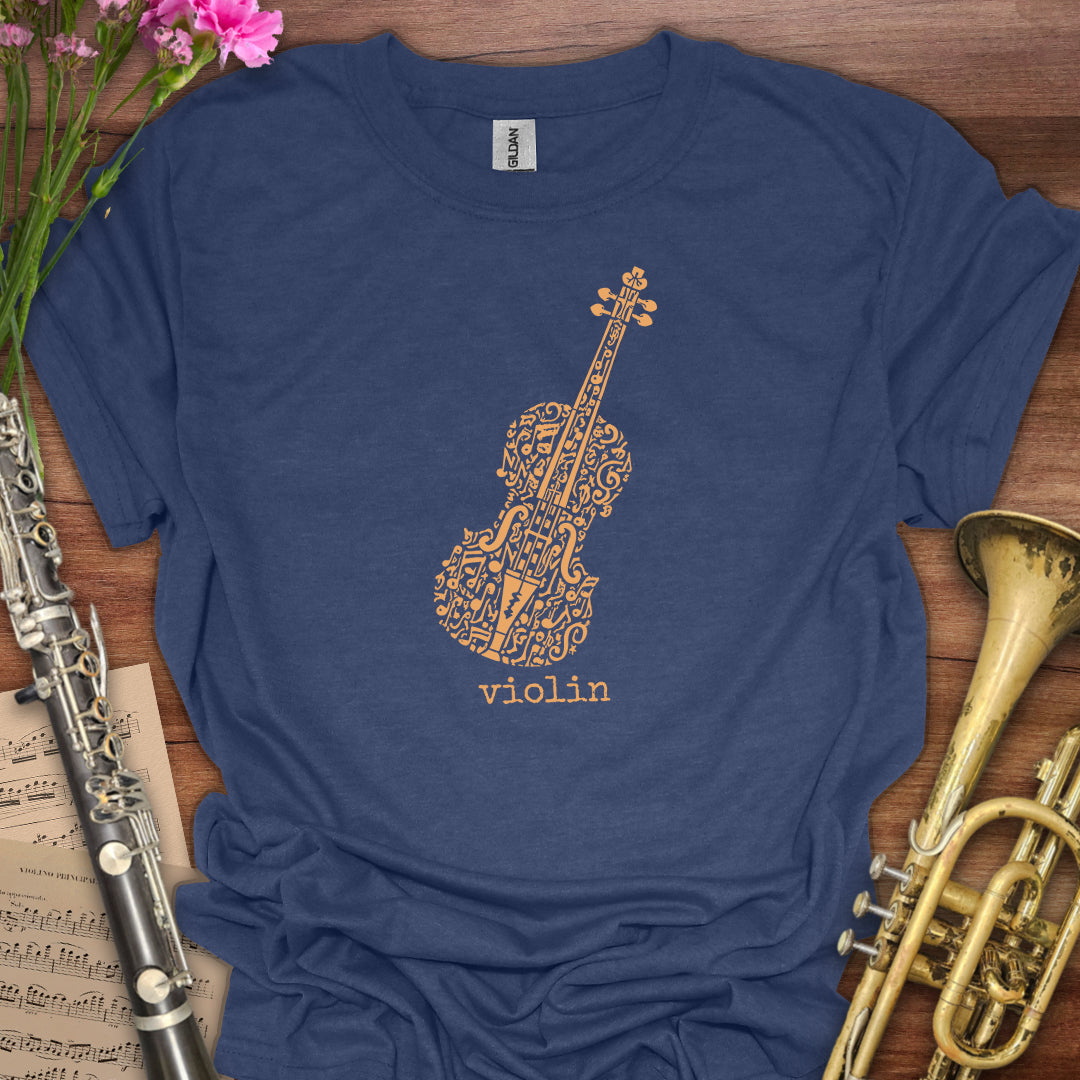 Music Symbol Violin T-Shirt