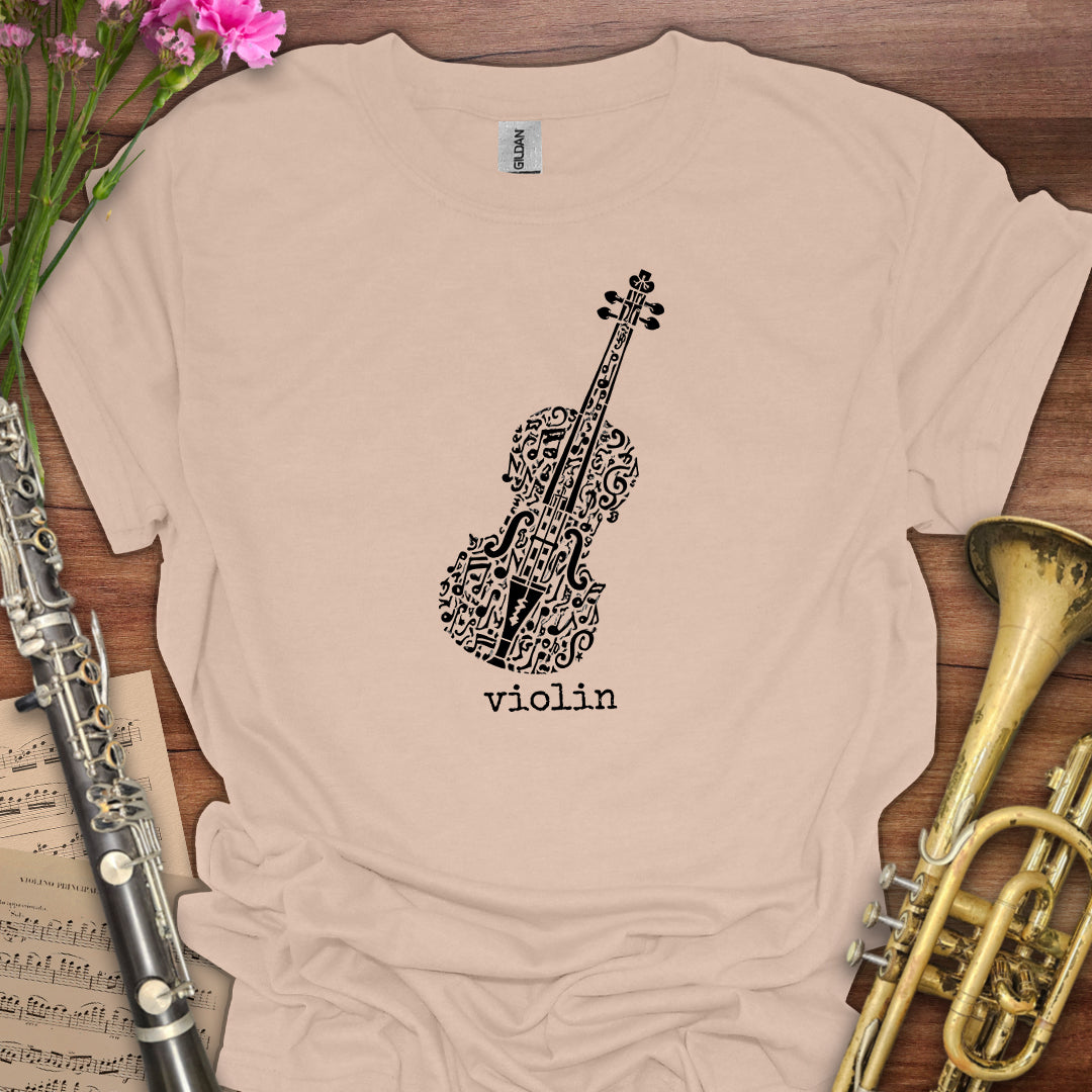 Music Symbol Violin T-Shirt
