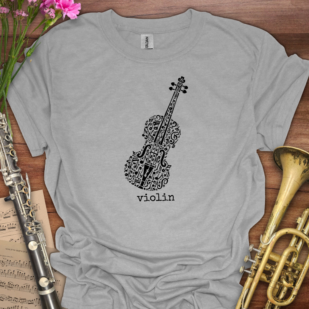 Music Symbol Violin T-Shirt