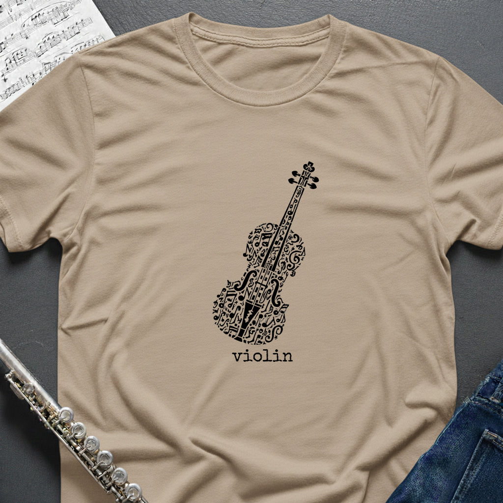 Music Symbol Violin T-Shirt