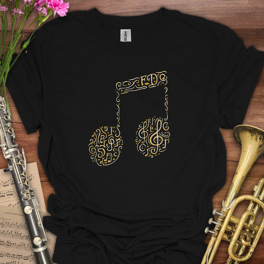 Music Symbols Eighth Notes T-Shirt