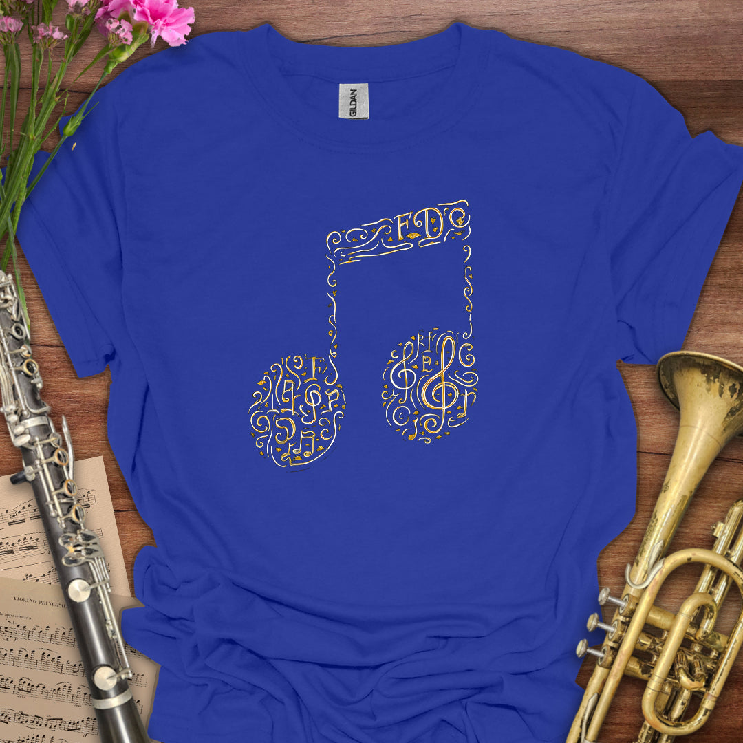 Music Symbols Eighth Notes T-Shirt