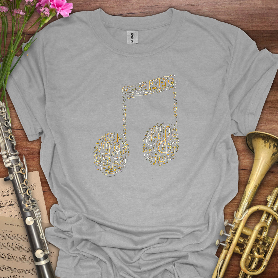 Music Symbols Eighth Notes T-Shirt