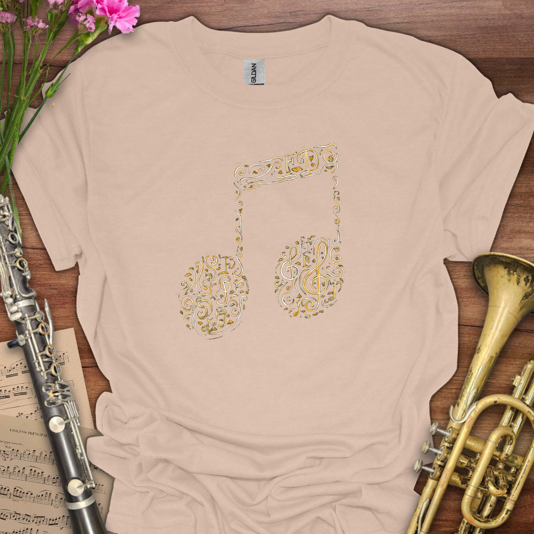 Music Symbols Eighth Notes T-Shirt