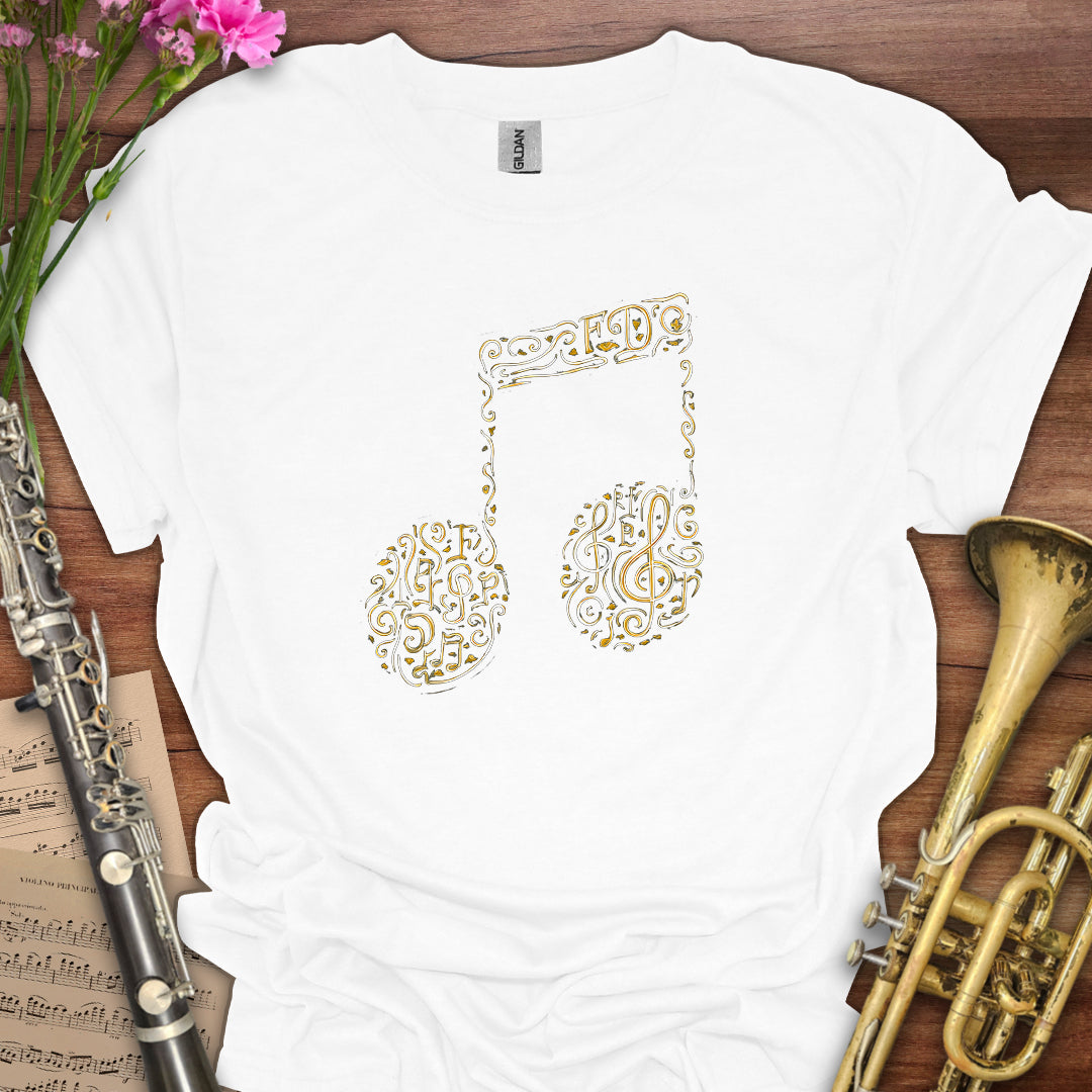 Music Symbols Eighth Notes T-Shirt