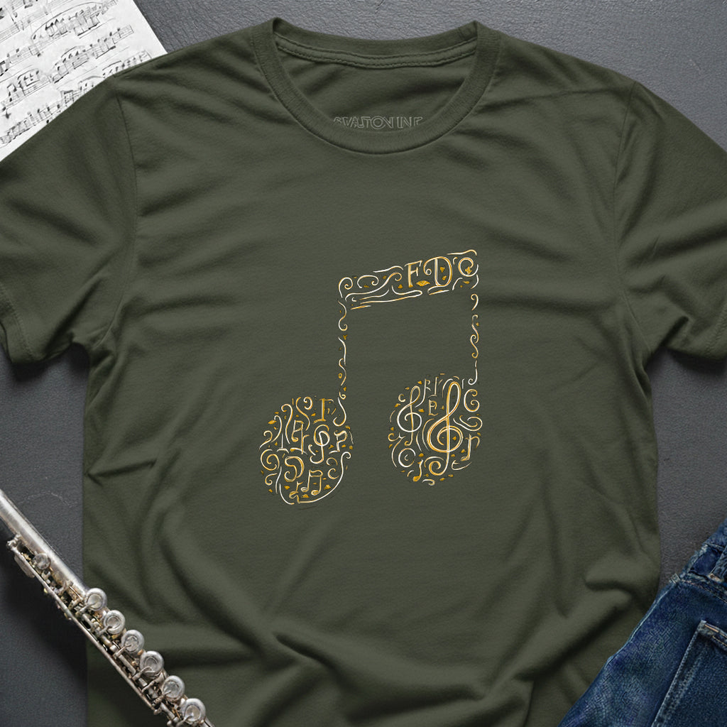 Music Symbols Eighth Notes T-Shirt
