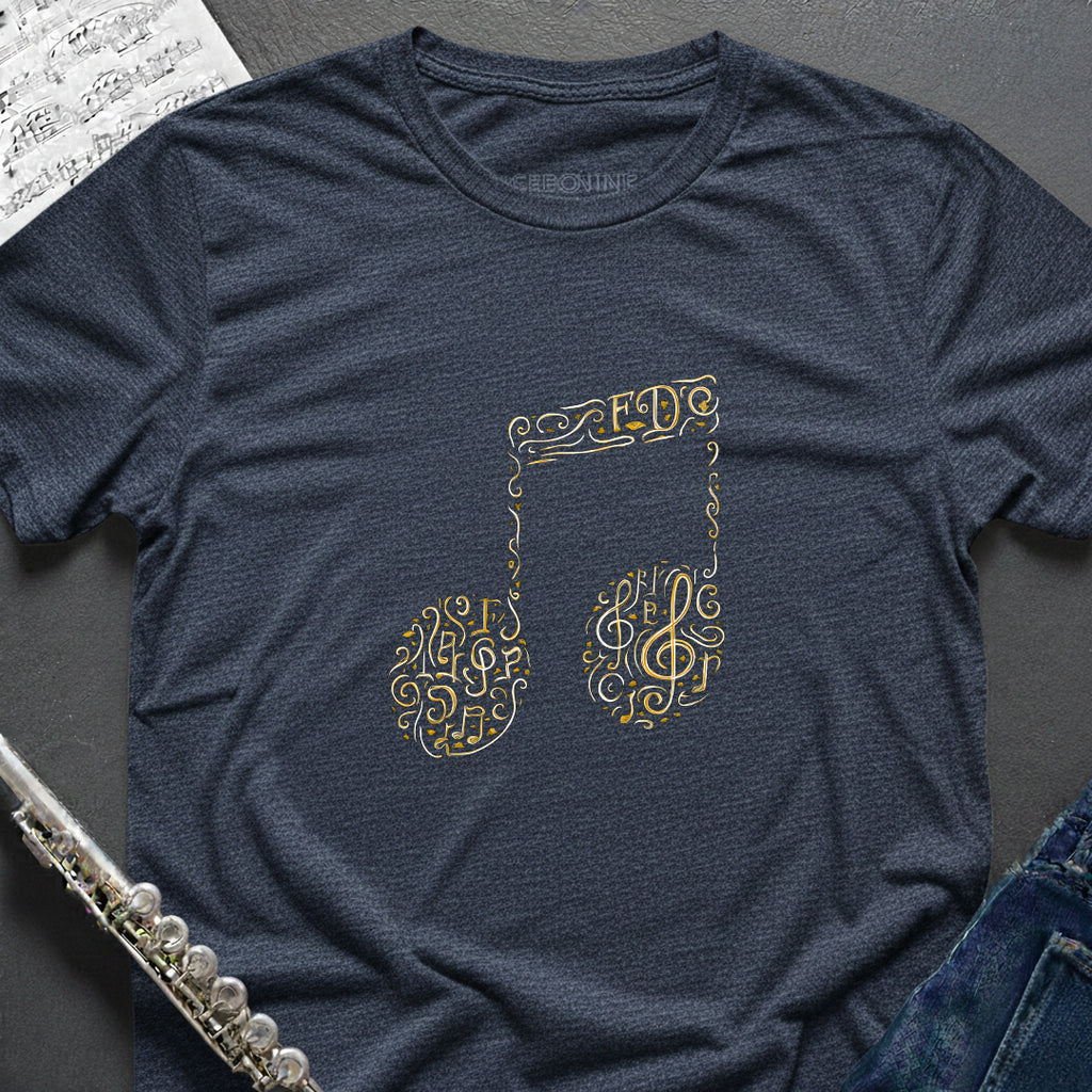 Music Symbols Eighth Notes T-Shirt