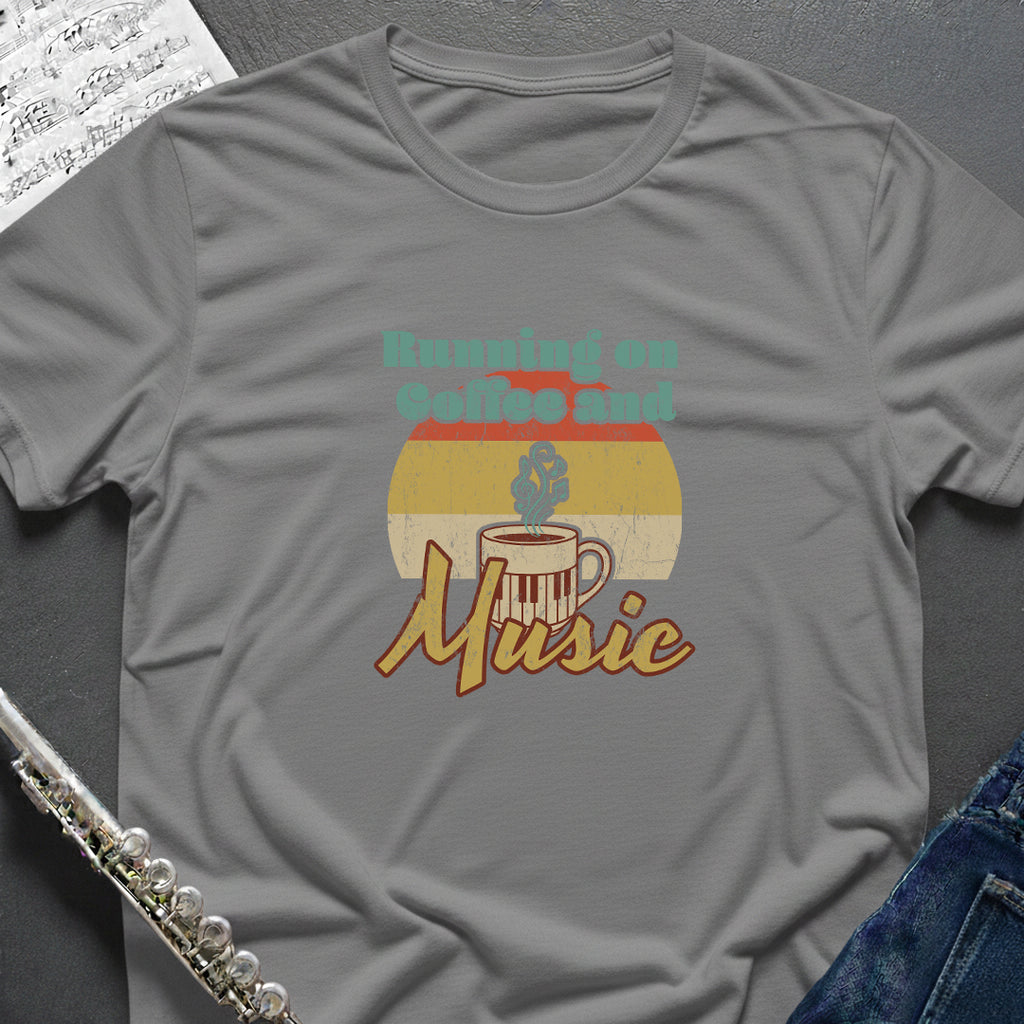 Running on Coffee and Music T-Shirt