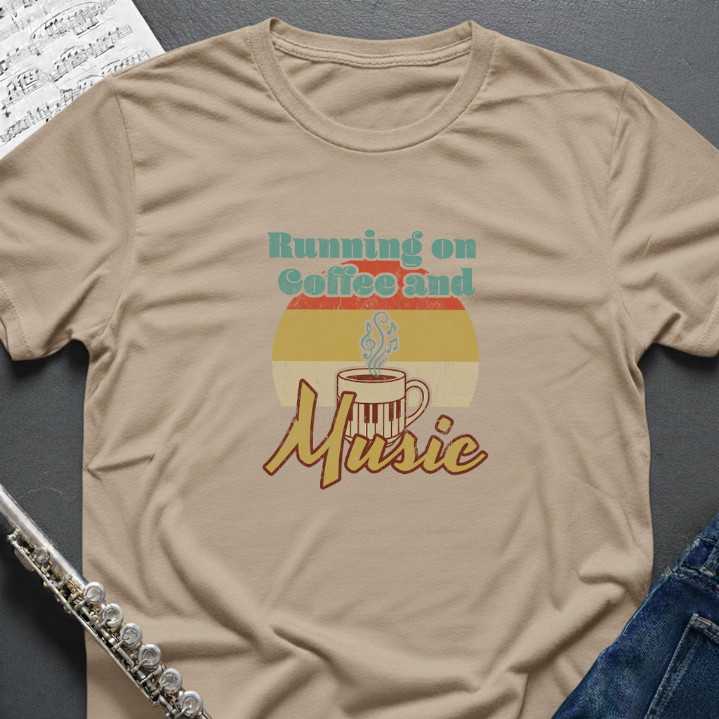 Running on Coffee and Music T-Shirt