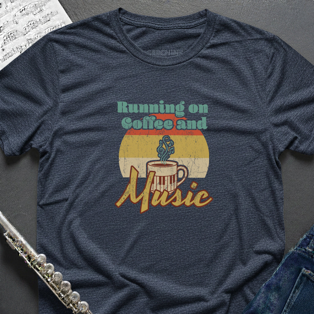 Running on Coffee and Music T-Shirt