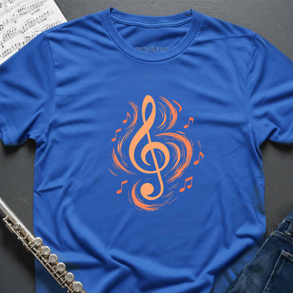 Treble Clef Swirls T-Shirt