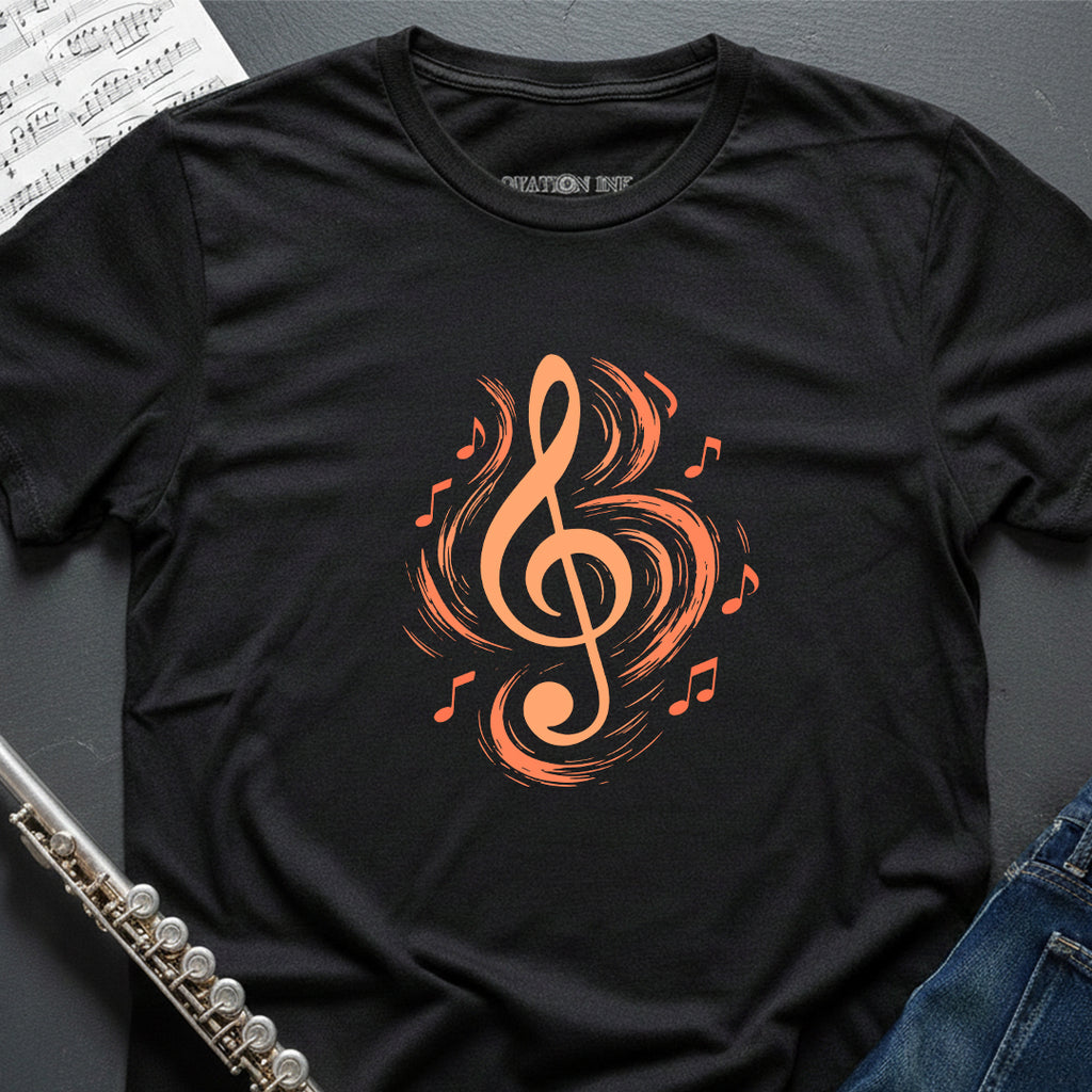 Treble Clef Swirls T-Shirt
