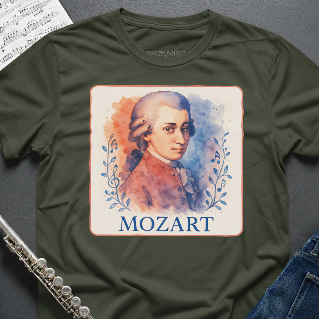 Watercolor Mozart T-Shirt