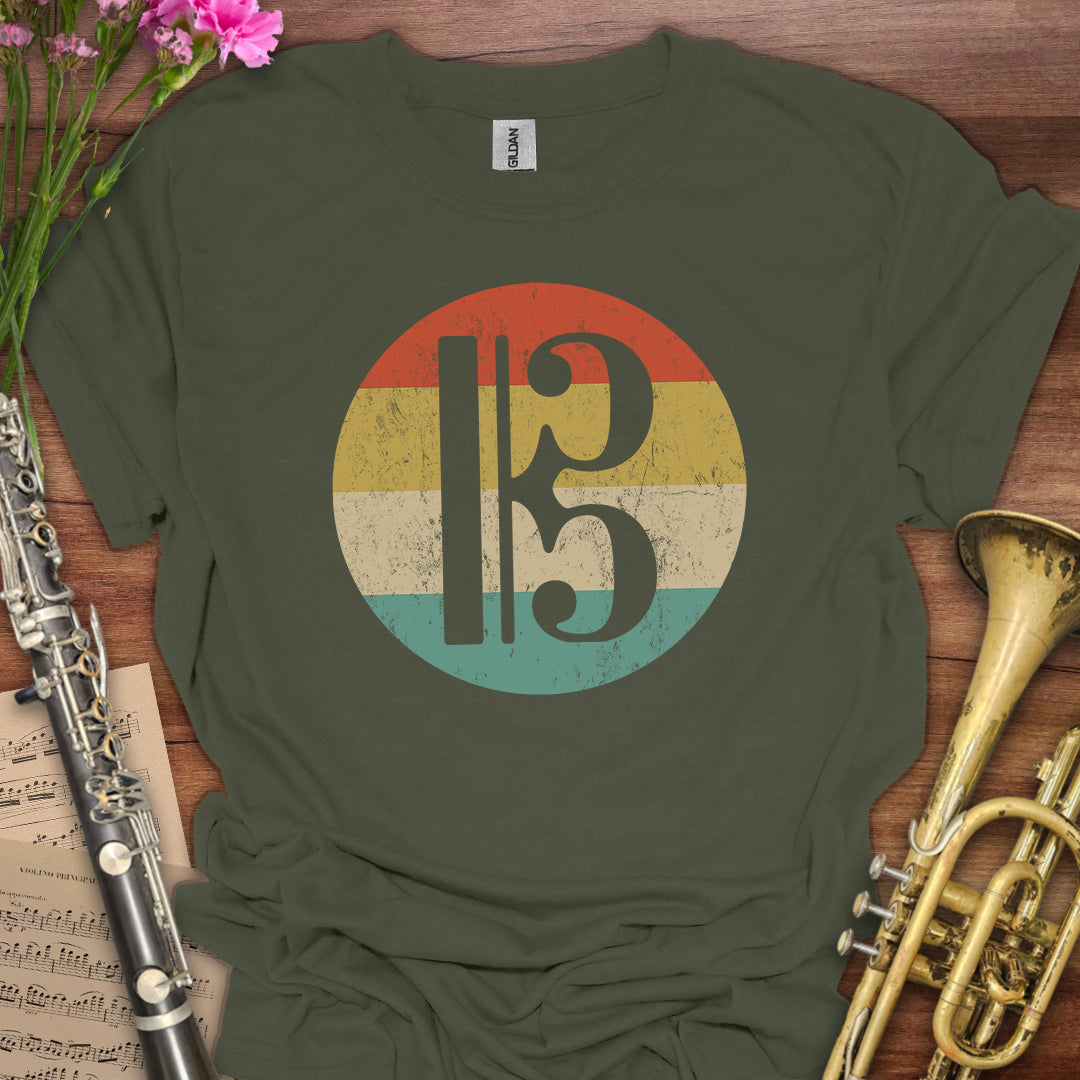 Alto Tenor Clef Vintage T-Shirt