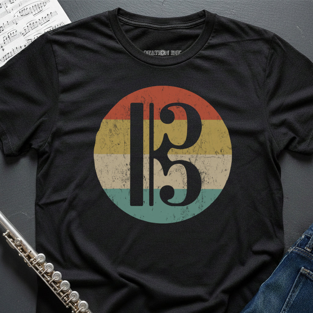 Alto Tenor Clef Vintage T-Shirt
