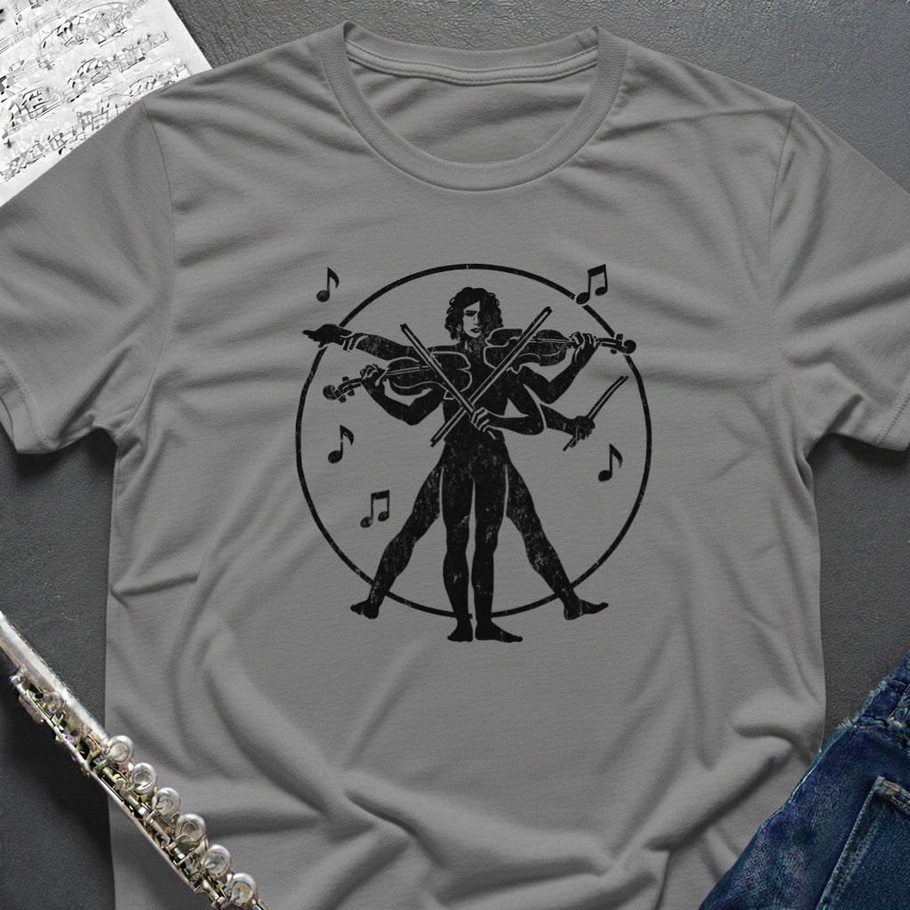 Vitruvian Violin T-Shirt