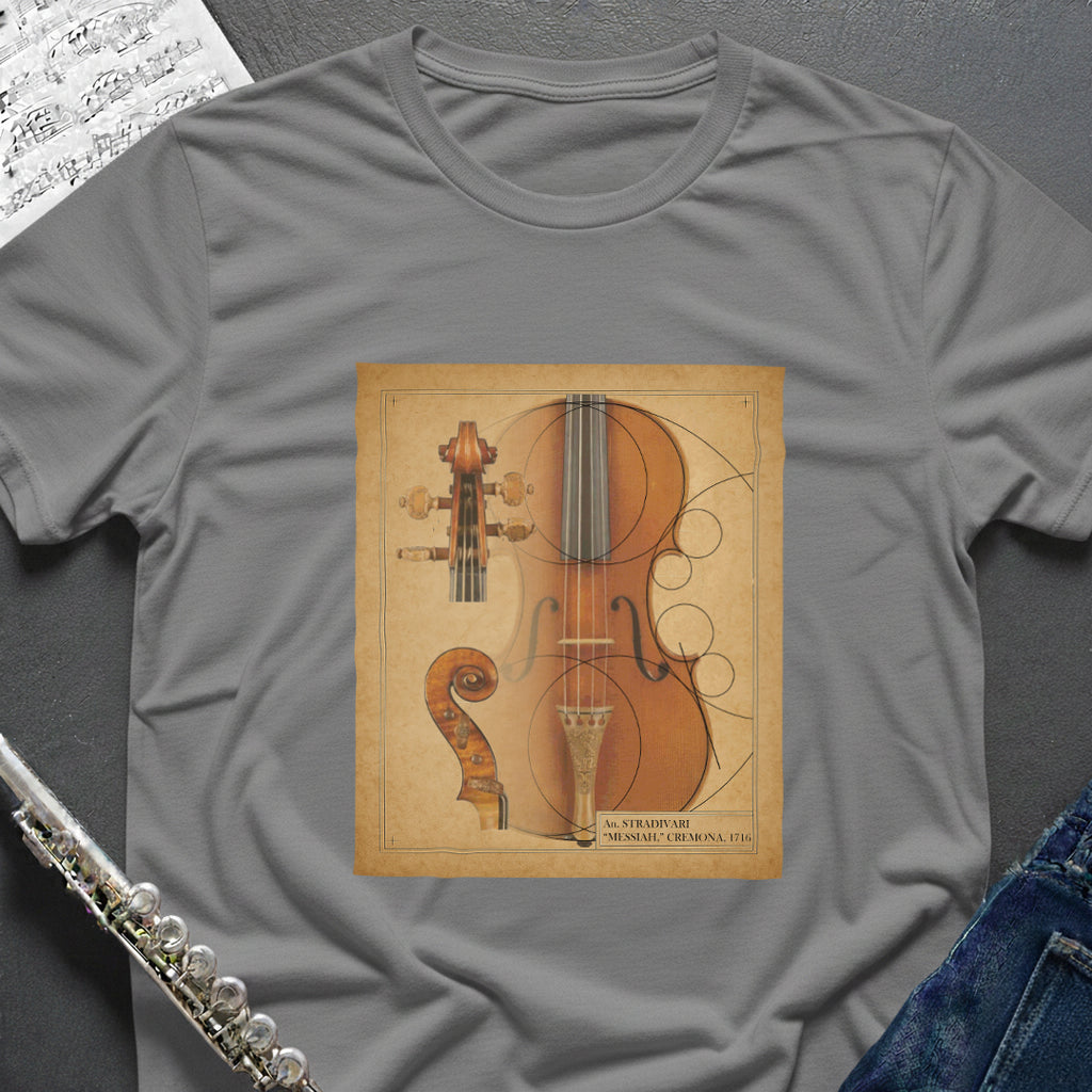 Stradivarius Violin Drawing T-Shirt
