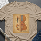 Stradivarius Violin Drawing T-Shirt