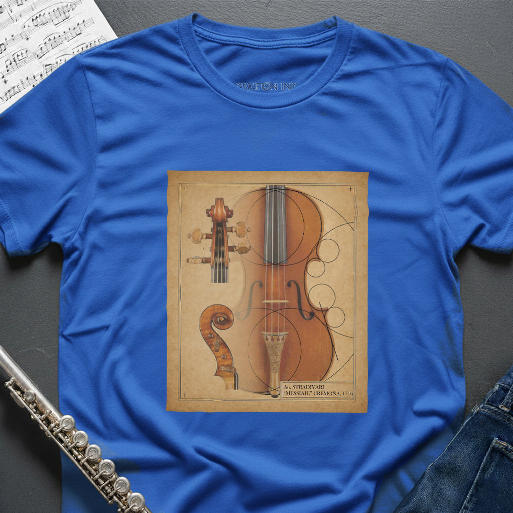 Stradivarius Violin Drawing T-Shirt